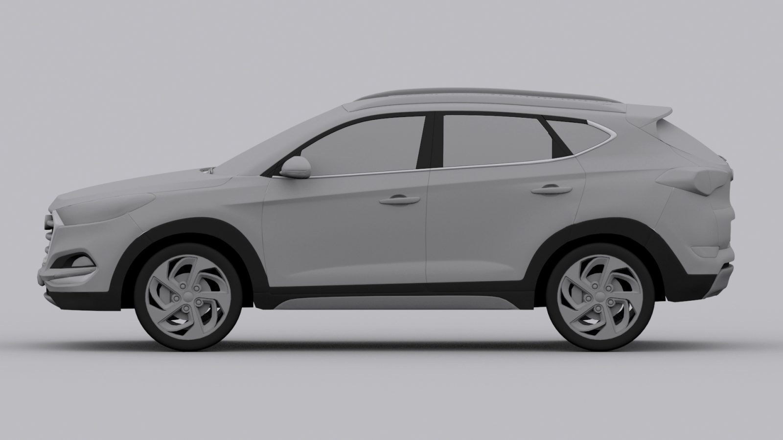 Photorealistic 3D Car Exterior Rendering