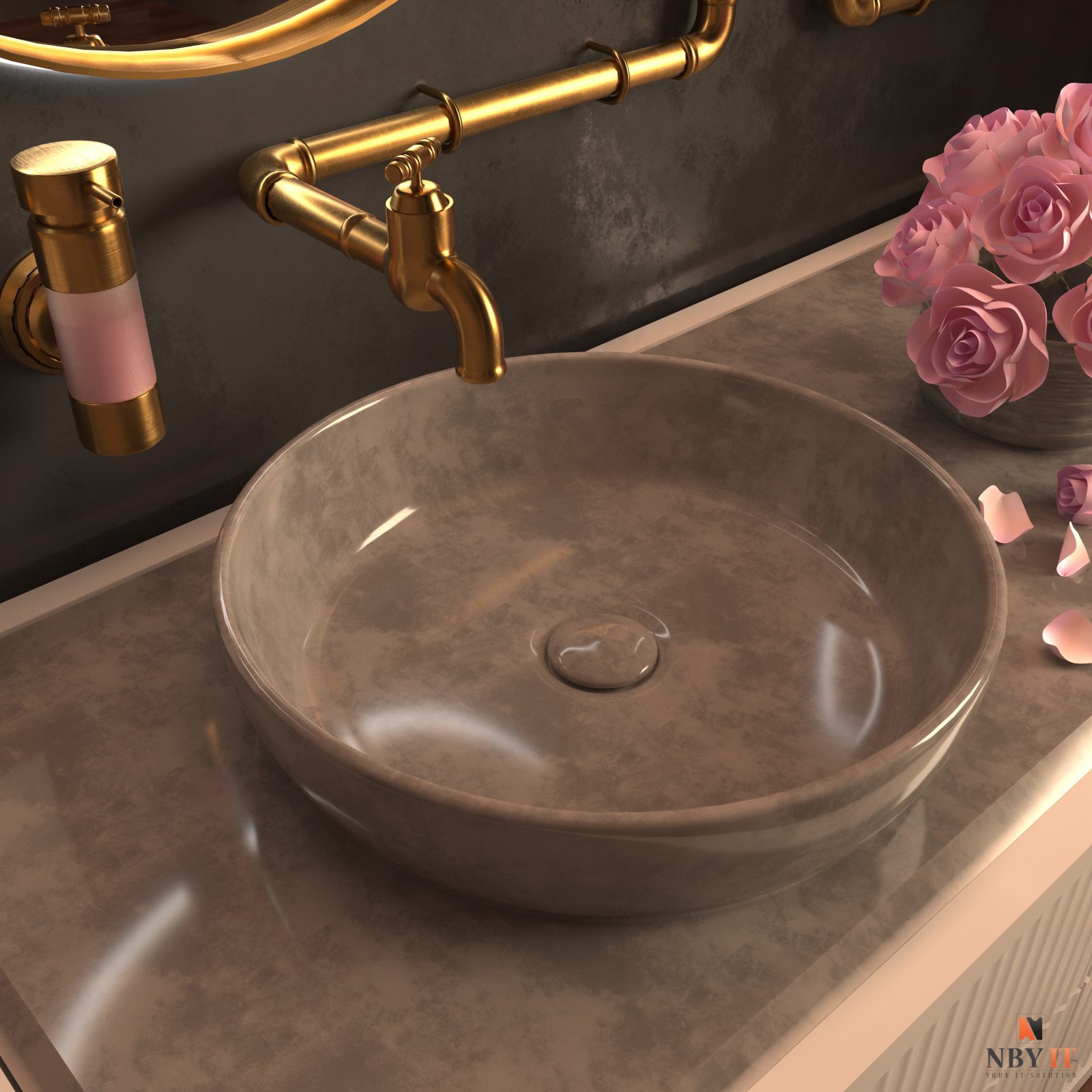 Bathroom Interior 3D Visualization — image 2