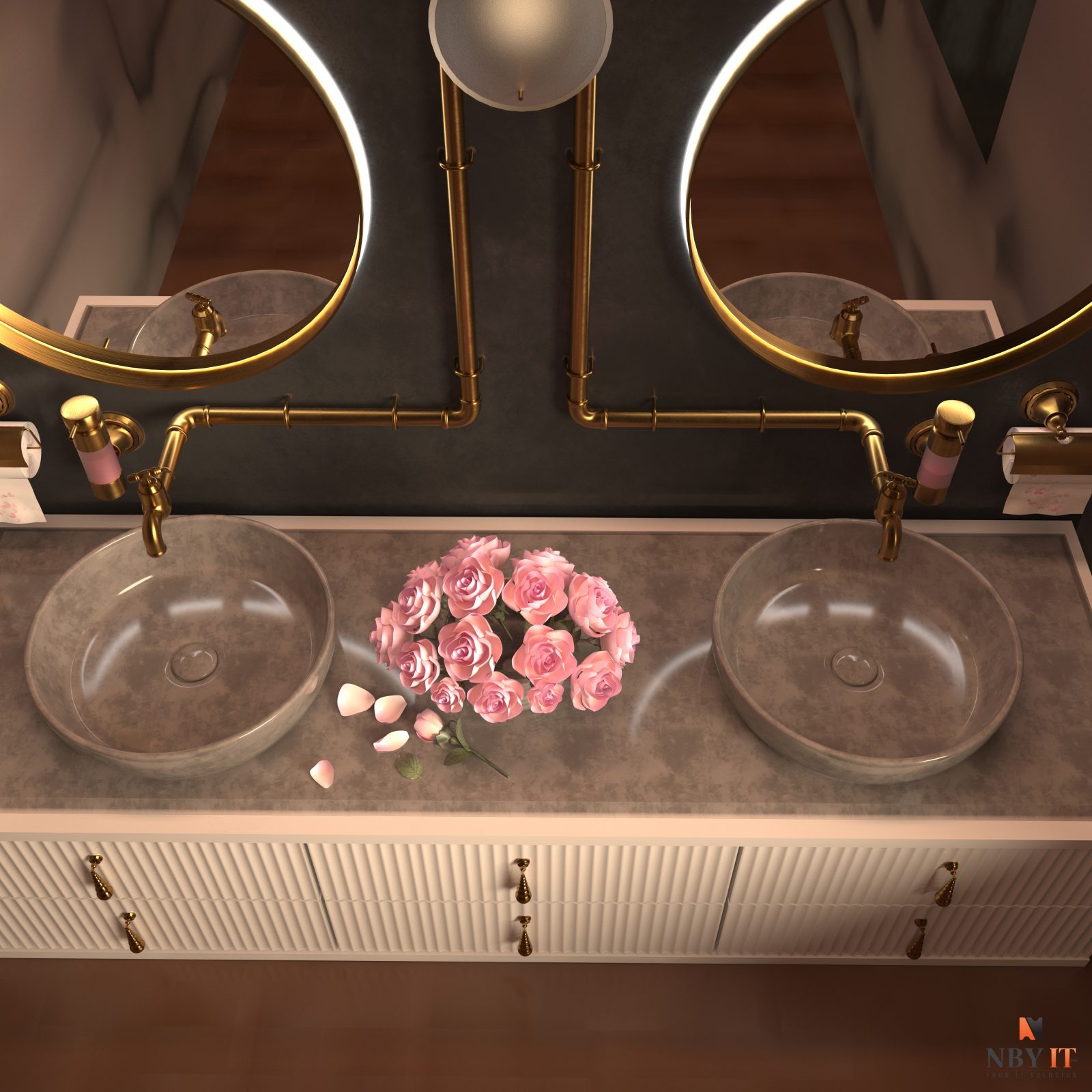 Bathroom Interior 3D Visualization — image 4