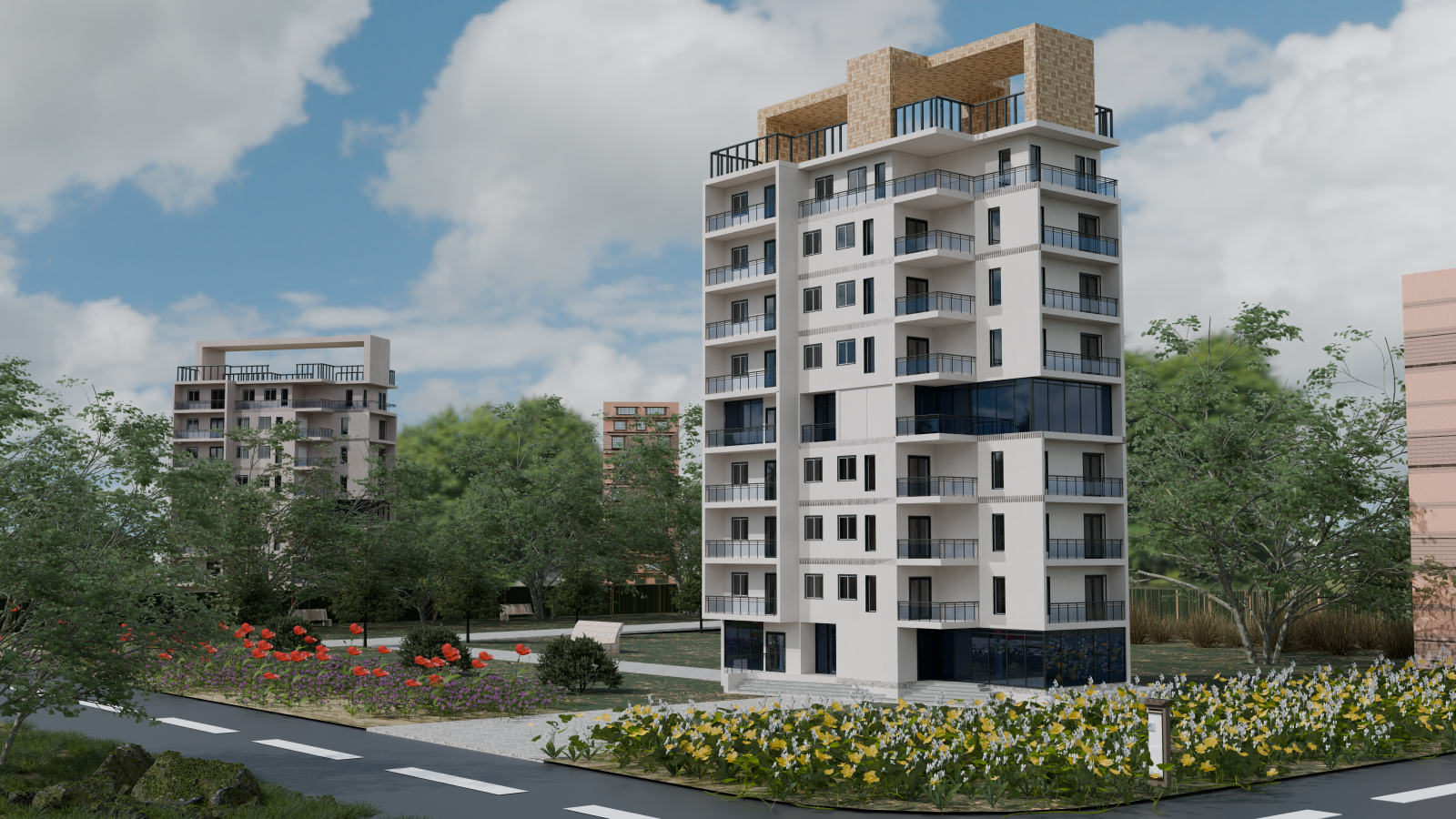 3D Architectural Rendering and Exterior Visualization for Real Estate